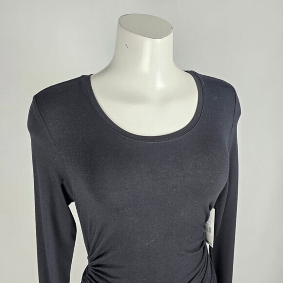 Dex Black Ruched Mini Dress Size S - Picture 2 of 5